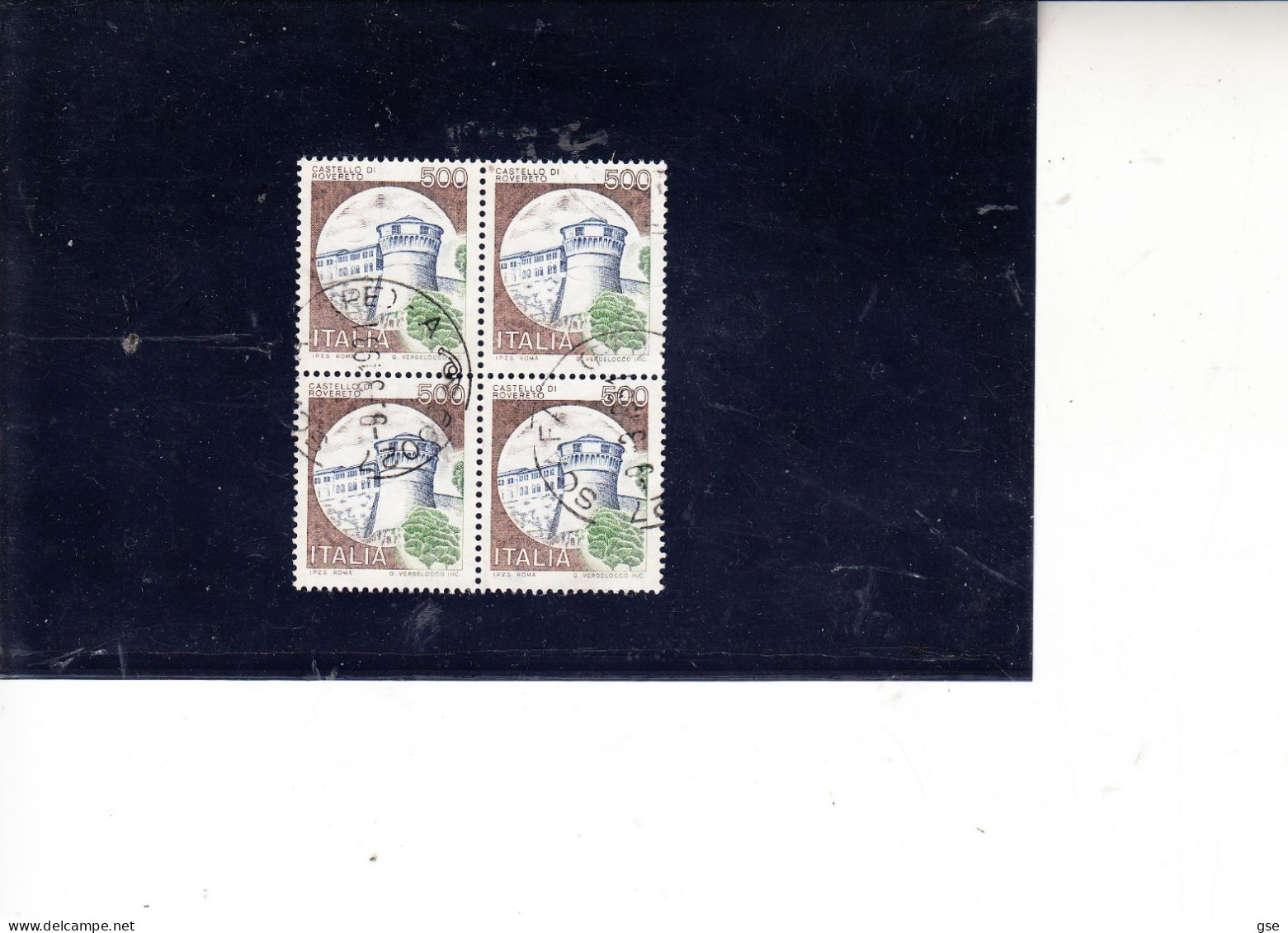 ITALIA  1980 - Sassone  1522°  (quartina) - Rovereto - Storia - 1971-80: Usati