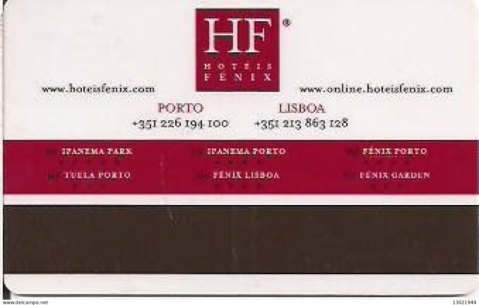 PORTOGALLO  KEY HOTEL    Hilton Warsaw - Hotel Keycards