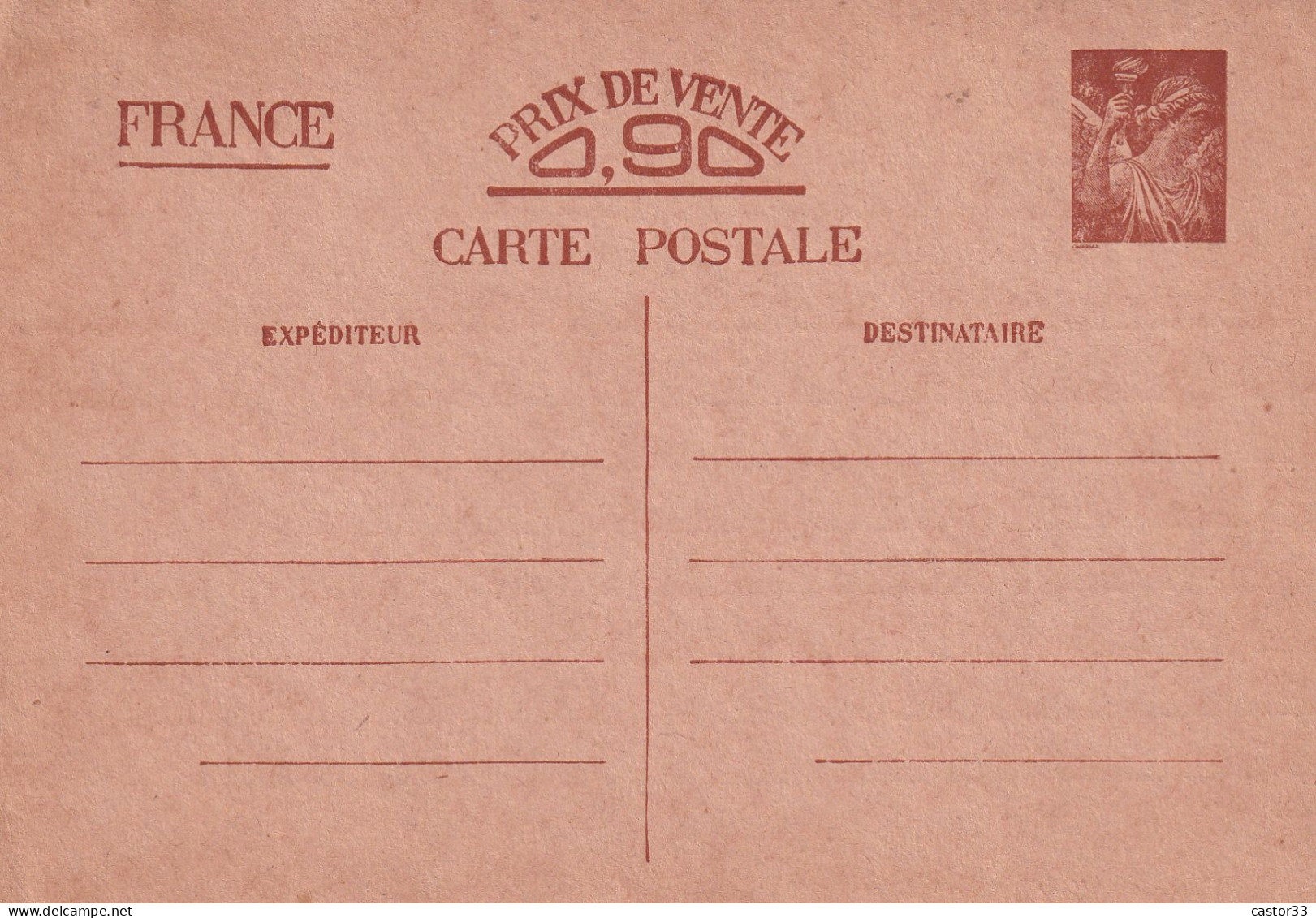 Carte Postale, Timbre Iris - Non Classés