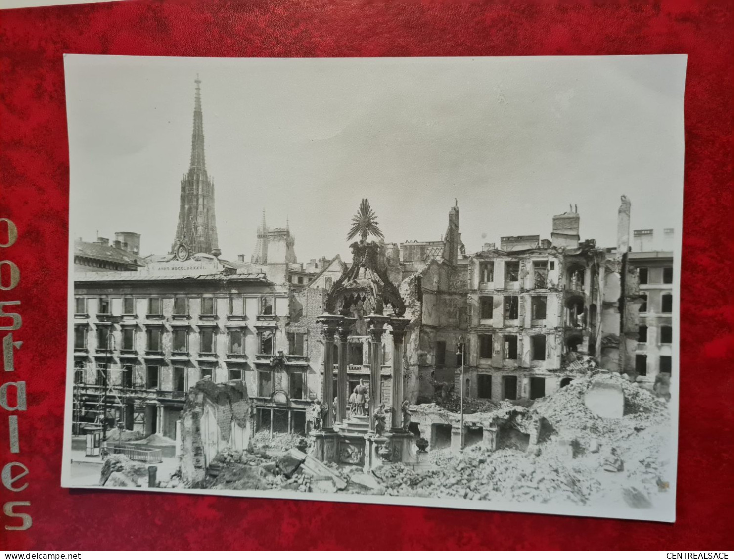 PHOTO VIENNE AUTRICHE 1945 FOTOGRAF HANS RAAB STILLFRIEDPLATZ DESTRUCTION GUERRE HOHERMARKET - Ohne Zuordnung