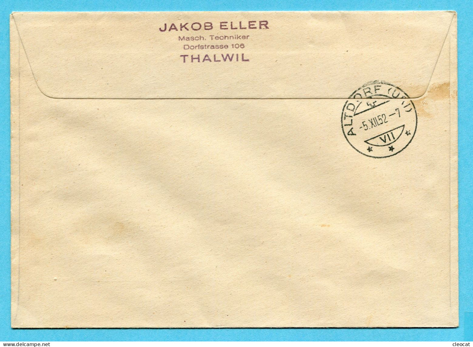 Pro Juventute Satz - Ersttagsbrief 1952 Auf P4 - Storia Postale