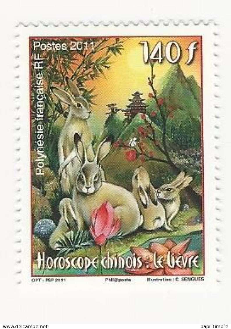 Polynésie-2011-Année Lunaire Du Lièvre - N° 939 ** - Unused Stamps