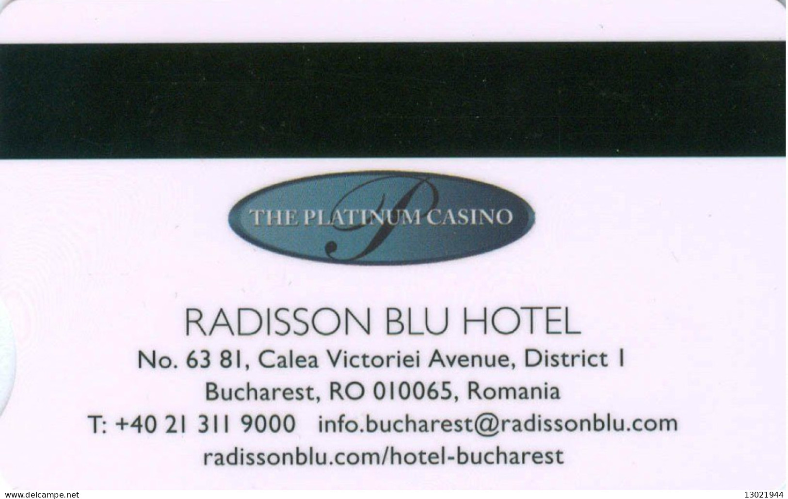 ROMANIA KEY HOTEL    Radisson Blu Hotel Bucharest - Hotelsleutels (kaarten)