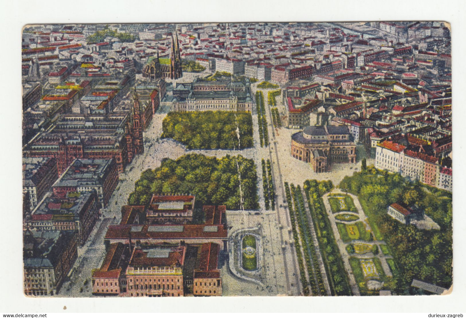 Wien Franzensring Old Postcard Posted 1918 B240503 - Altri & Non Classificati