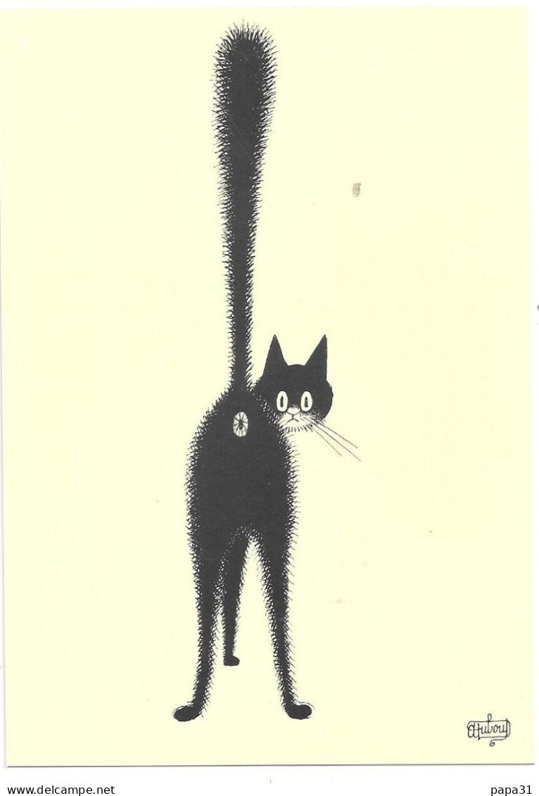 Dessin D'Albert DUBOUT  N° D 14 - Chat - Dubout