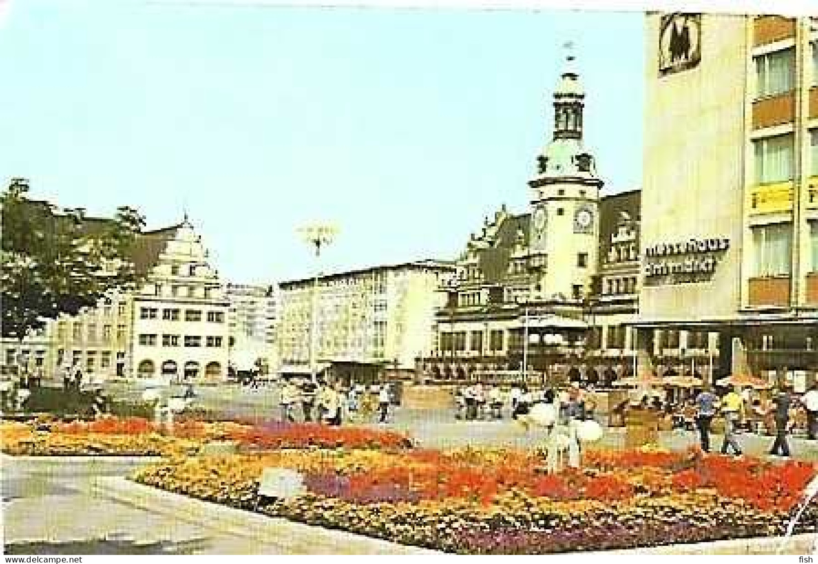 Germany  & Messesstadt Leipzig , Altes Rathaus Am Markt, Karl Marx Stad DDR To  Oeiras Portugal 1983 (7776) - Markets