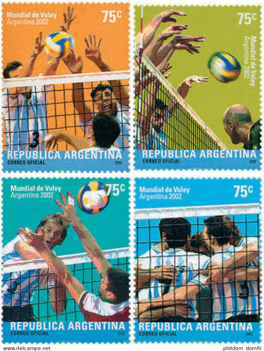 114359 MNH ARGENTINA 2002 CAMPEONATO DEL MUNDO DE WATERPOLO - Neufs