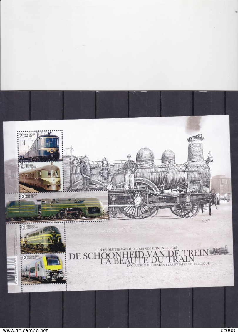 2017 COB BL 255 Evolutie Van De Trein-Evolution Du Train MNH-postfris-neuf - 2002-… (€)