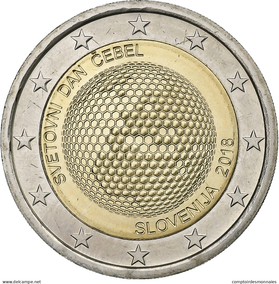 Slovénie, 2 Euro, 2018, Bimétallique, SPL - Slovenië