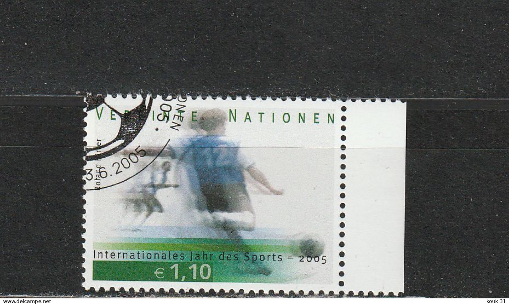 Nations Unies ( Vienne ) YT 453 Obl : Football  - 2005 - Oblitérés