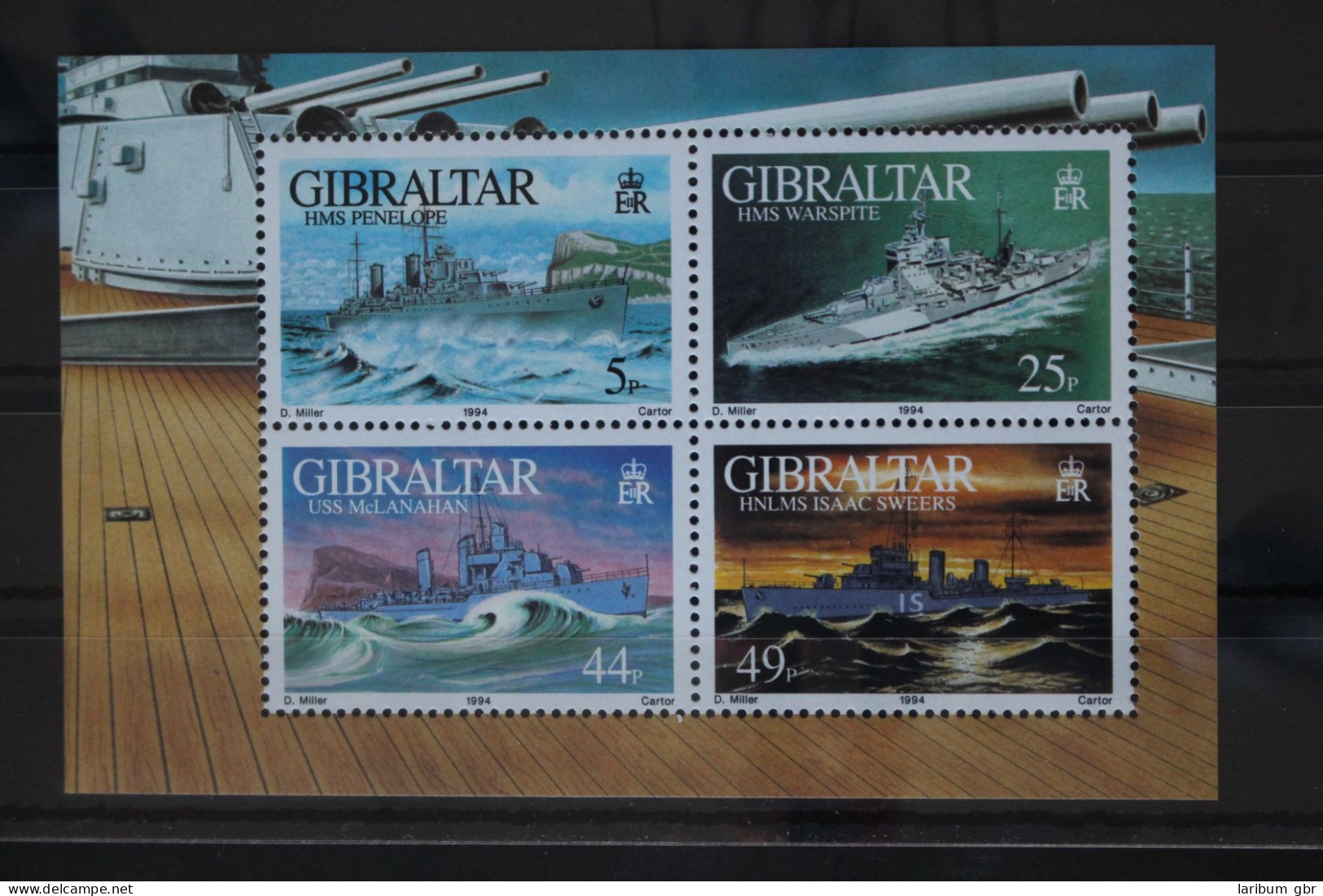 Gibraltar Block 19 Mit 690-693 Postfrisch Schifffahrt #FR854 - Gibilterra