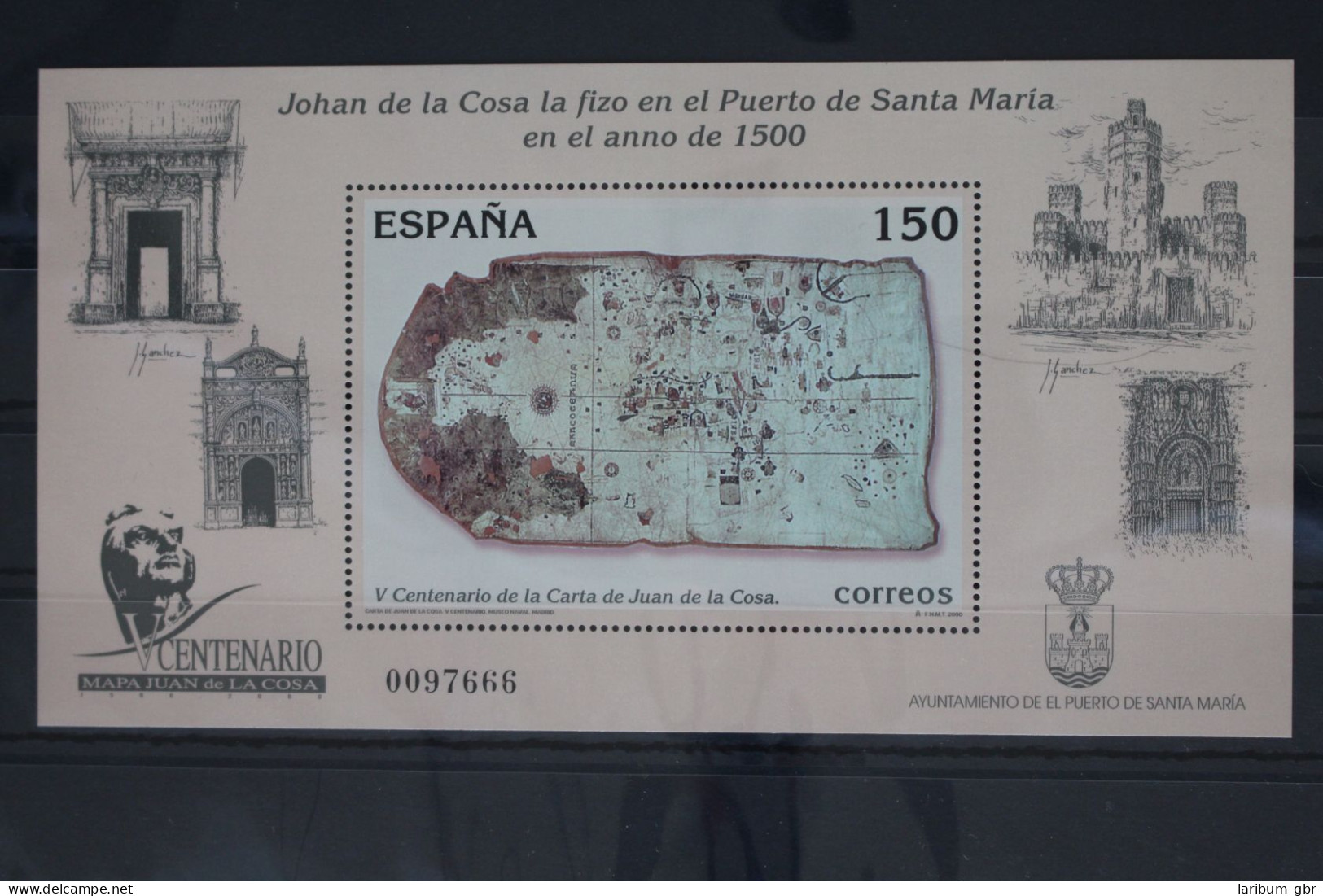 Spanien Block 85 Mit 3555 Postfrisch Geschichte Schifffahrt #FR912 - Other & Unclassified