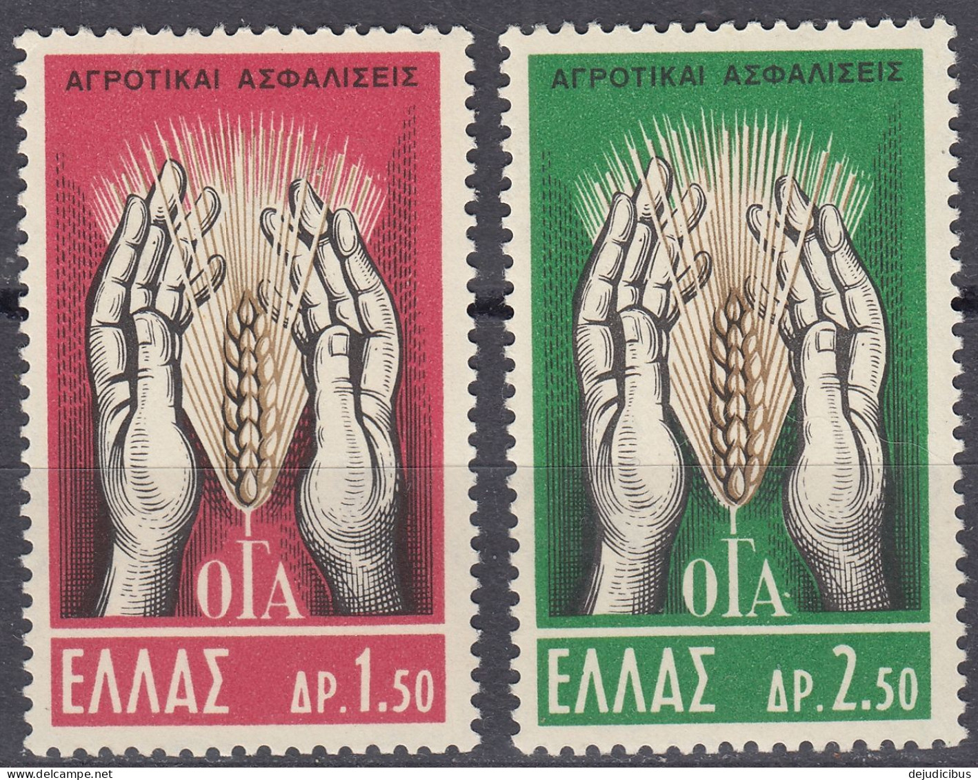 GRECIA - HELLAS - 1962 - Serie Completa Di 2 Valori Nuovi MNH: Yvert 776/777. - Unused Stamps