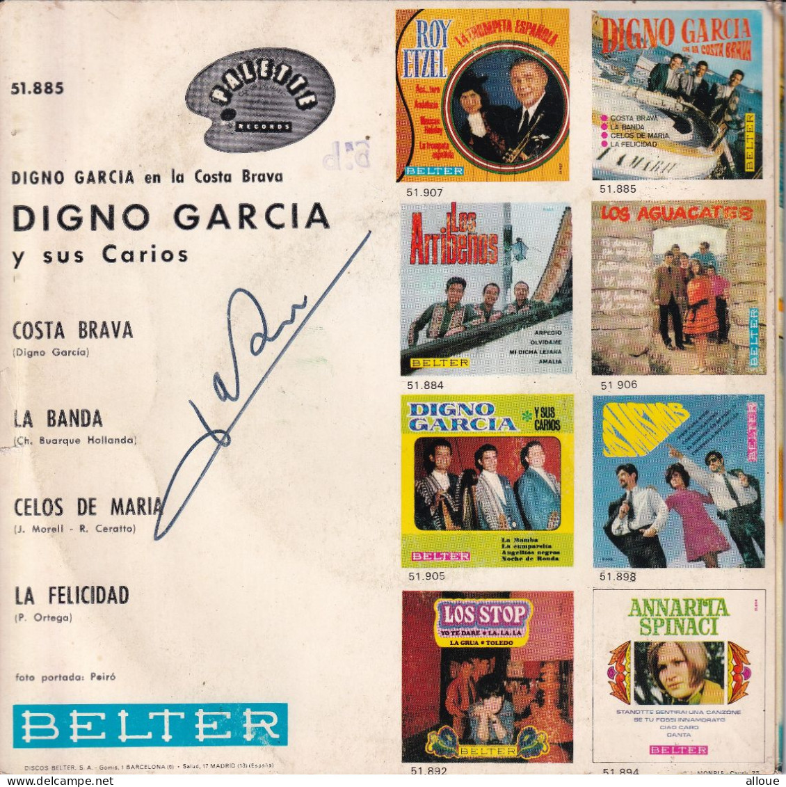 DIGNO GARCIA EN LA COSTA BRAVA - ESPAGNE EP - COSTA BRAVA + 3 - Other - Spanish Music
