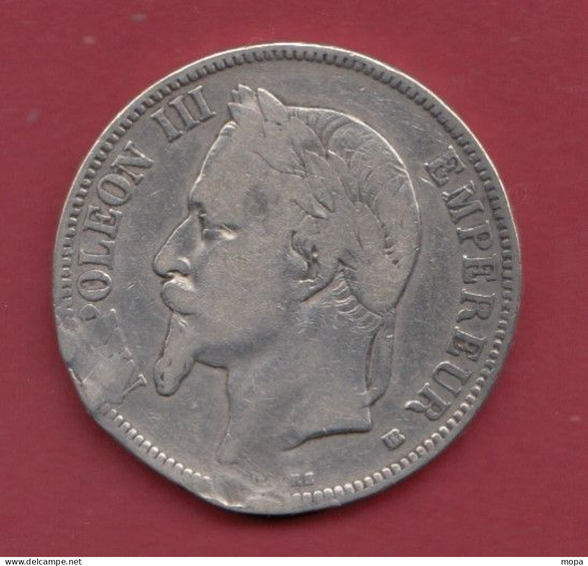 5 Francs (Argent)--- Napoléon III--1869BB--- Dans L 'état (1) - 5 Francs