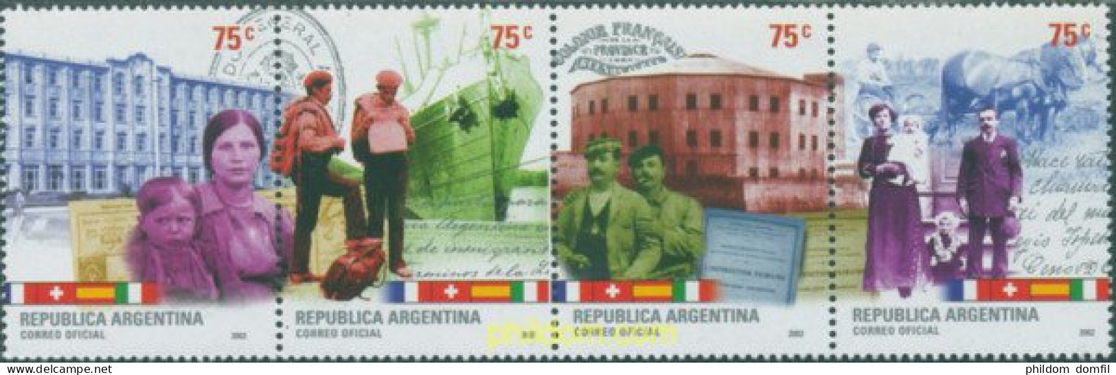106187 MNH ARGENTINA 2002 COLONOS - Unused Stamps