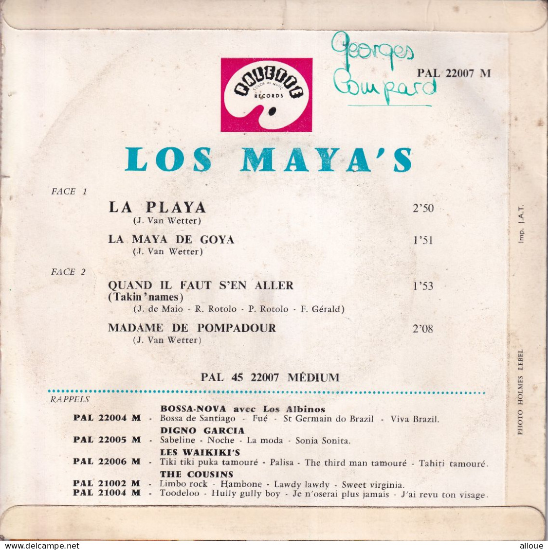 LOS MAYA'S - FR EP - LA PLAYA + 3 - Música Del Mundo
