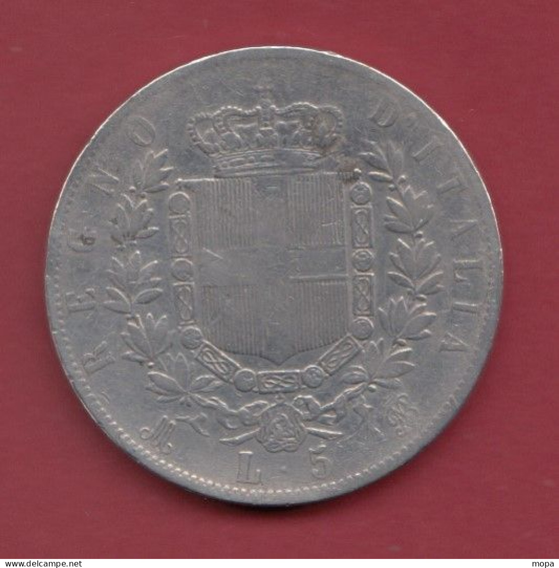5 Lires (Argent)---Victor Emmanuel II--1874M--- Dans L 'état (5) - 1861-1878 : Victor Emmanuel II