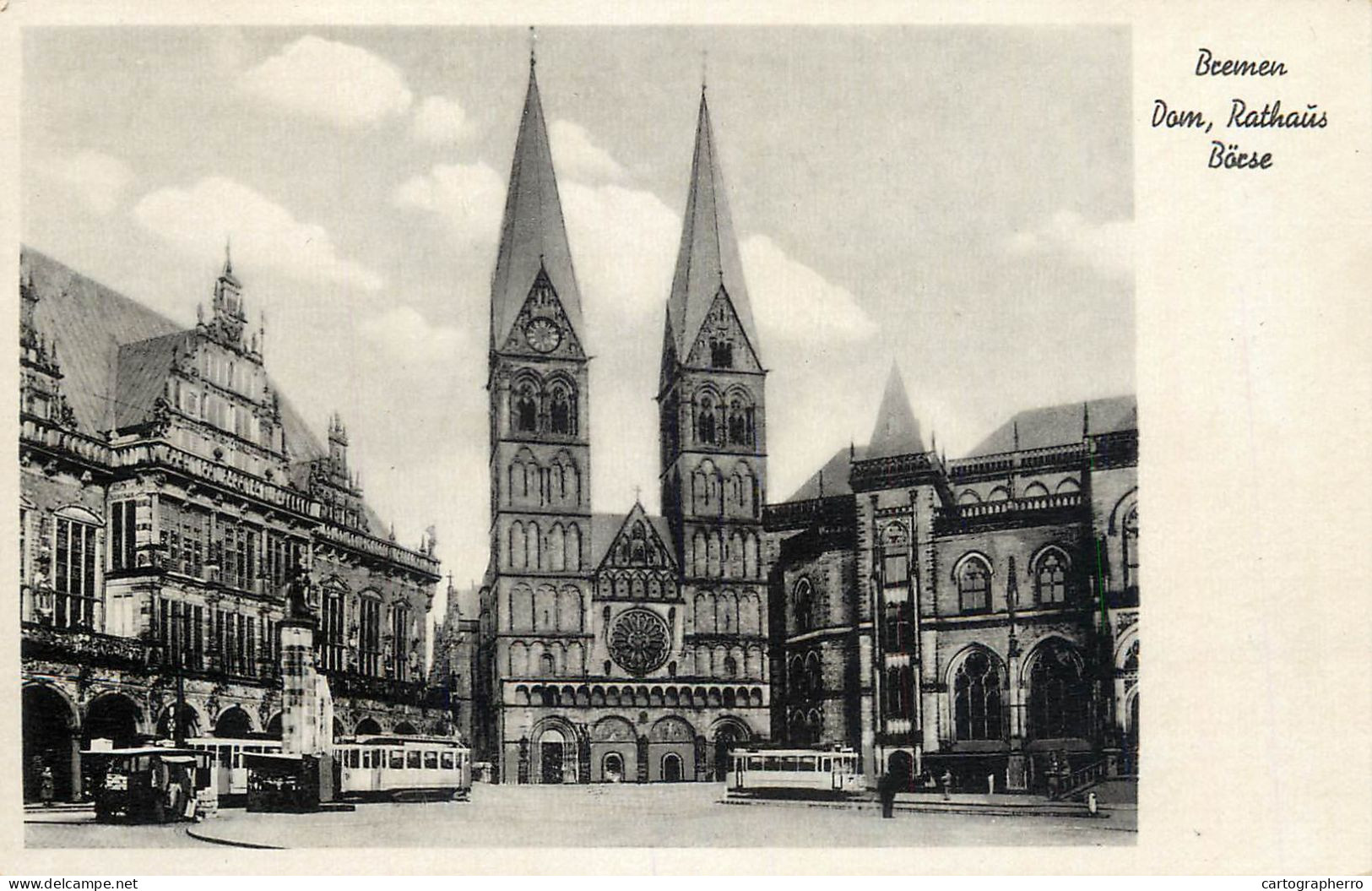 Germany Postcard Bremen Dom Rathaus - Autres & Non Classés