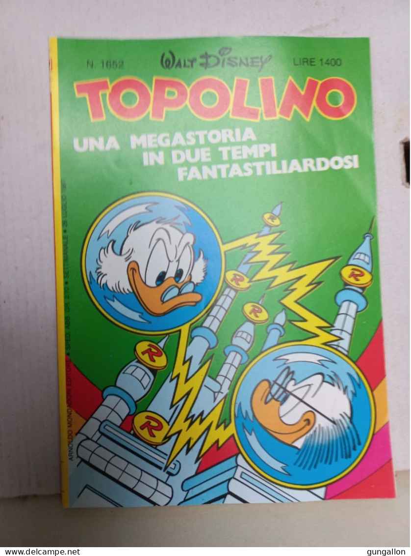 Topolino (Mondadori 1987) N. 1652 - Disney