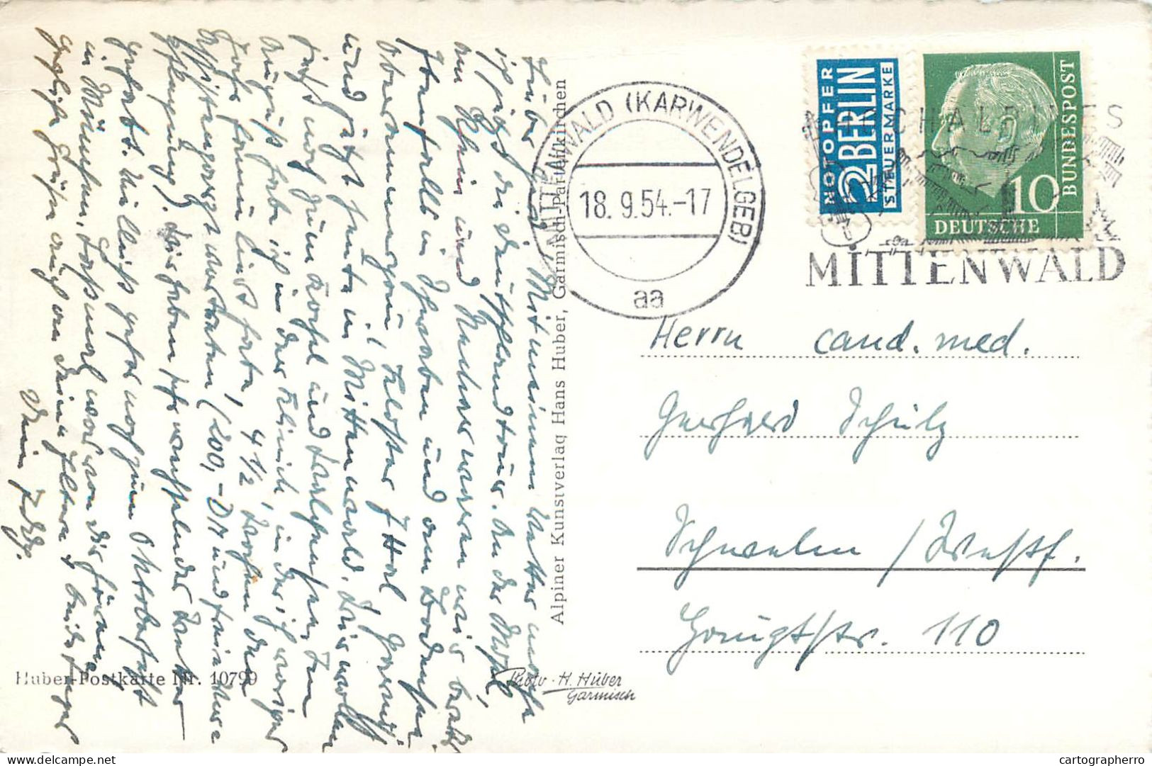 Germany Postcard Mittenwald - Autres & Non Classés