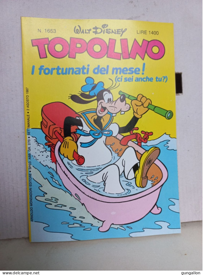 Topolino (Mondadori 1987) N. 1653 - Disney