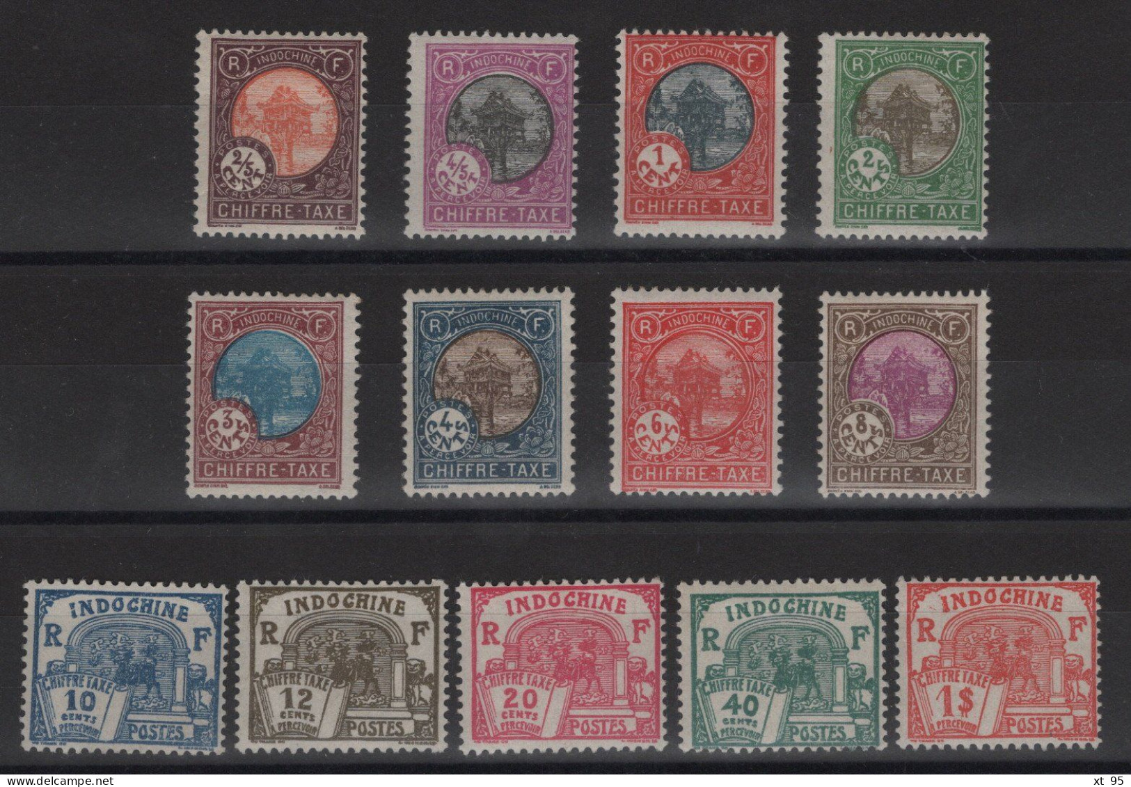 Indochine - Taxe N°44 à 56 - Cote 55€ - * Neufs Avec Charniere - Unused Stamps