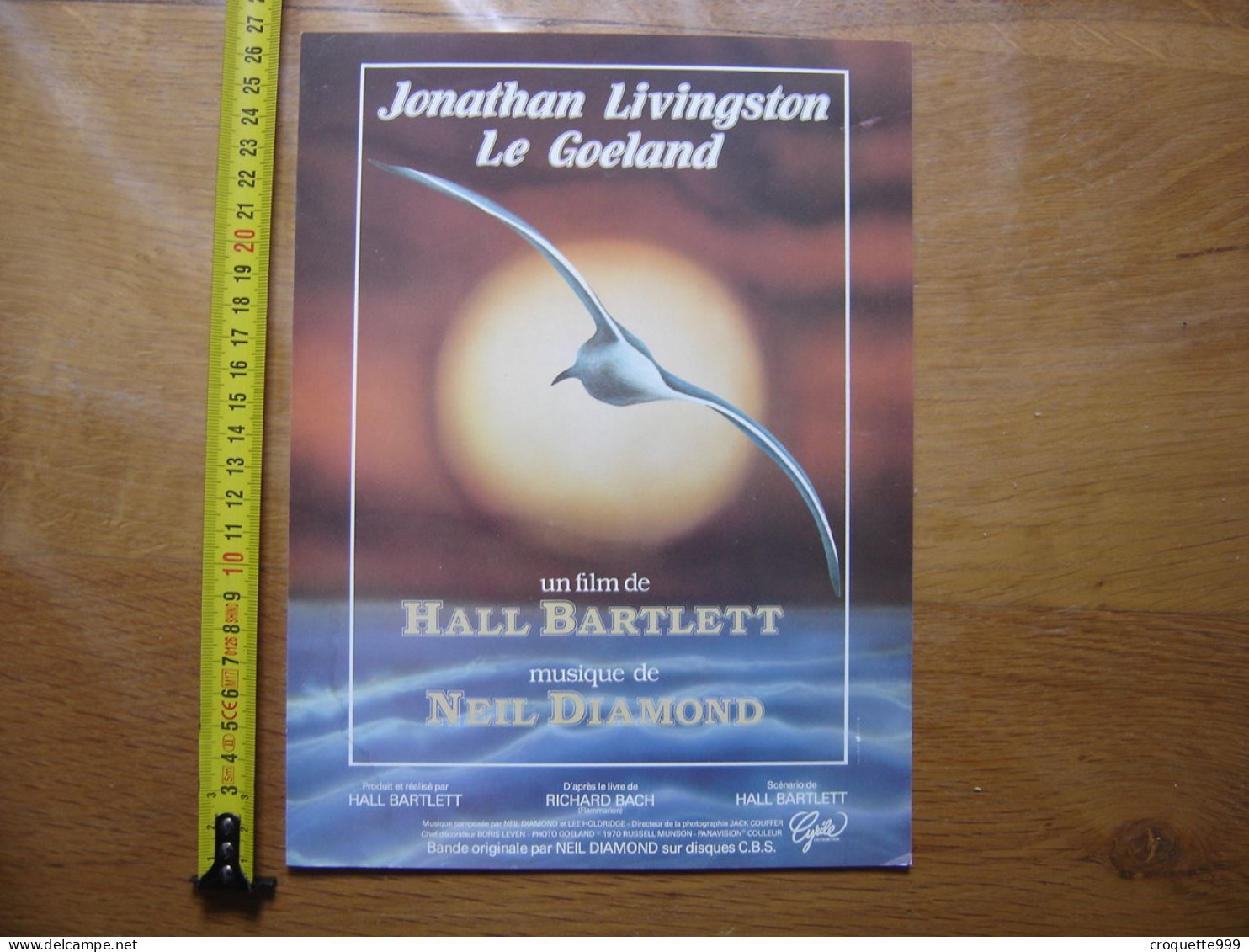 Synopsis Cinema Movie JONATHAN LIVINGSTON LE GOELAND Hall Bartlett Neil Diamond - Sonstige & Ohne Zuordnung
