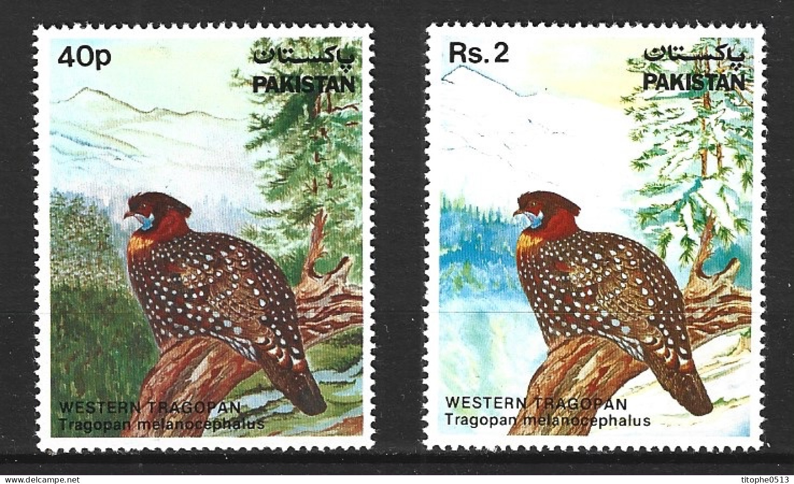 PAKISTAN. N°546-7 De 1981. Faisans. - Gallinacées & Faisans