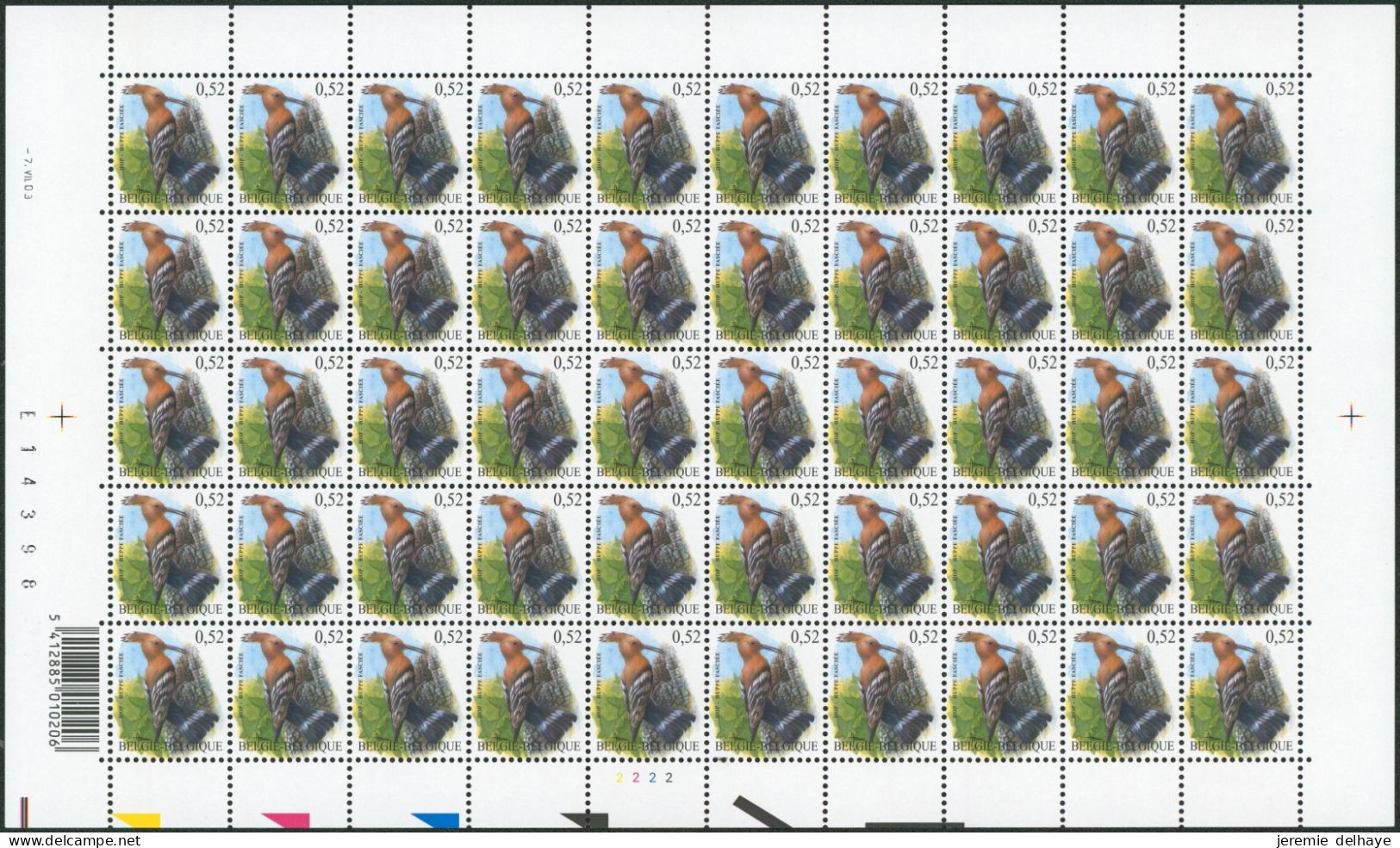 Collection / Collectie BUZIN (Oiseaux / Vogels) - Feuille F3200** (MNH) Planche, Plaatnummer 2 Date 2003 - 2001-2010