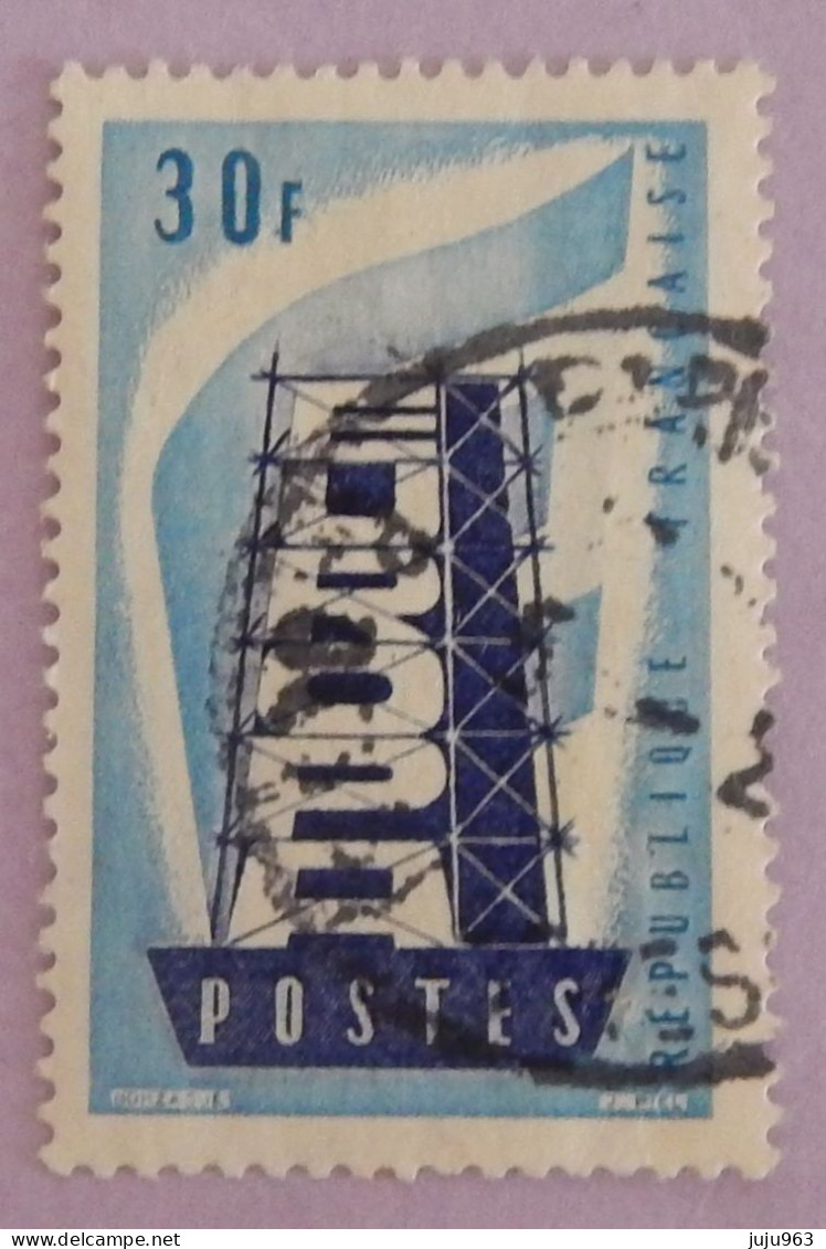 FRANCE YT 1077 OBLITERE "EUROPA" ANNÉE 1956 - Oblitérés