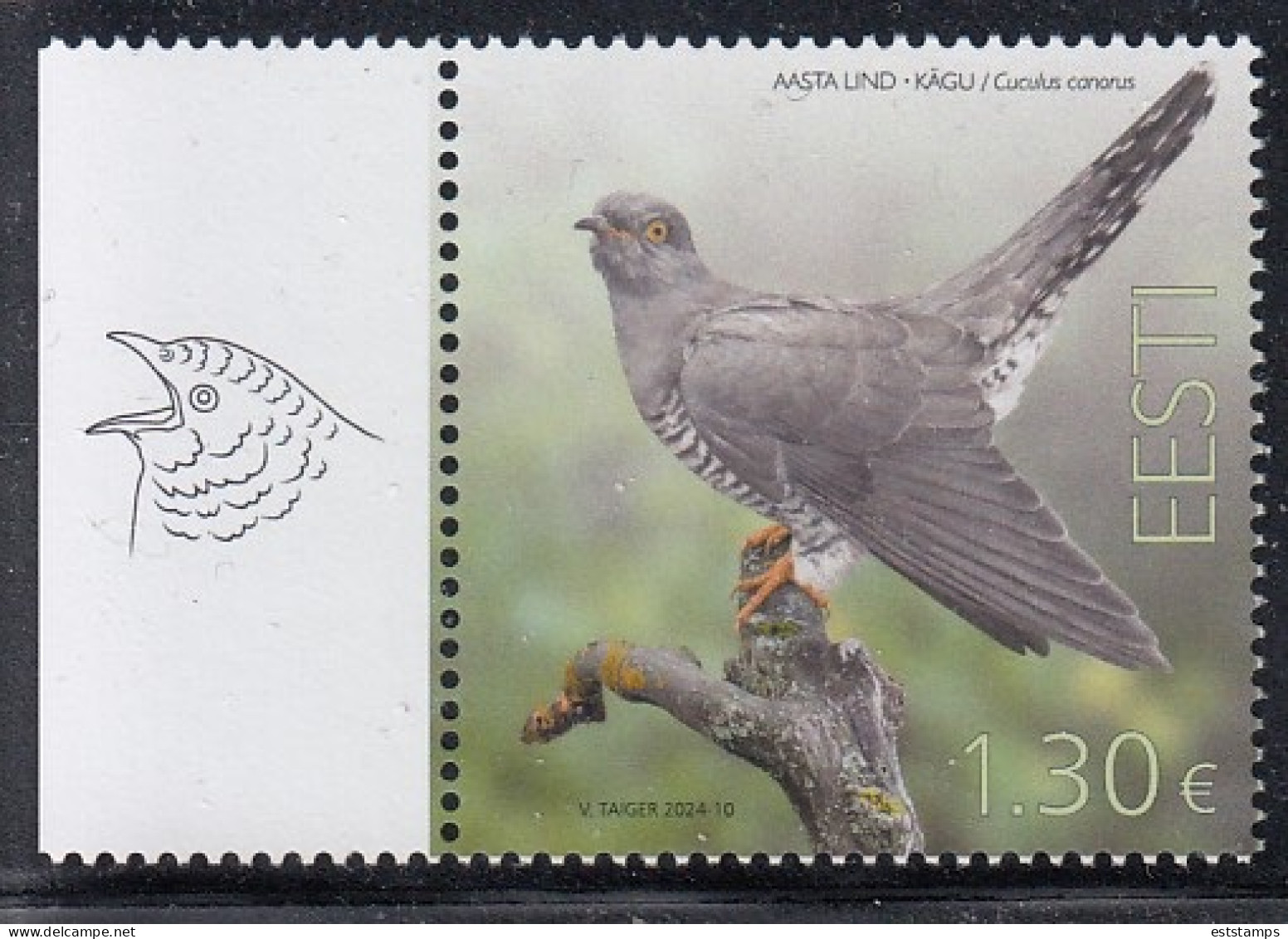 ESTONIA 2024- Bird Of The Year-the Common Cuckoo (25.04.24) - Estland