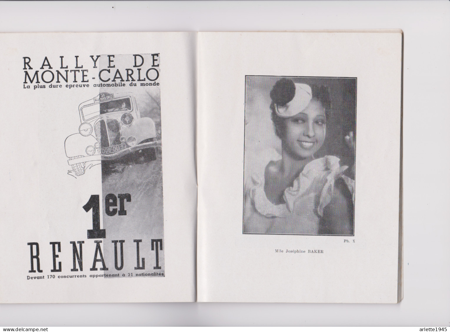 THEATRE MARIGNY LA CREOLE SAISON 1934 1935 NOMBREUX (SES ) ARTISTES 40 PAGES - Programme