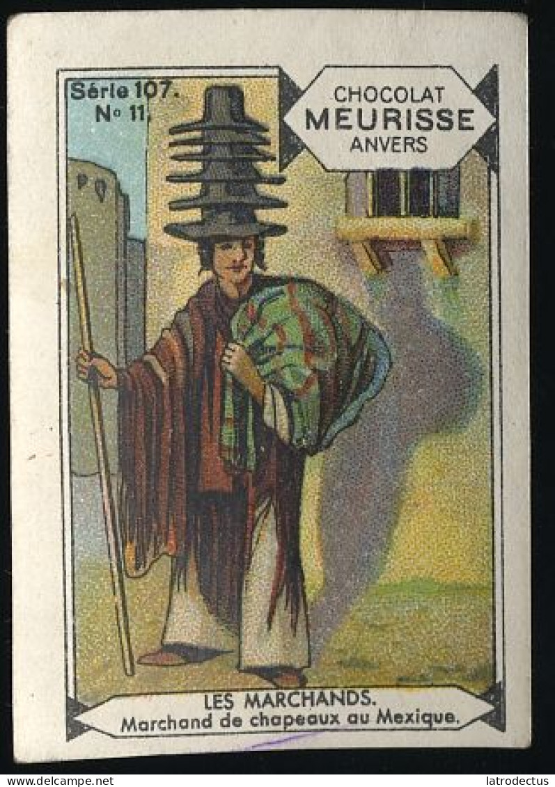 Meurisse - Ca 1930 - 107 - Les Marchands - 11 - Marchand De Chapeaux Au Mexique, Mexico - Altri & Non Classificati