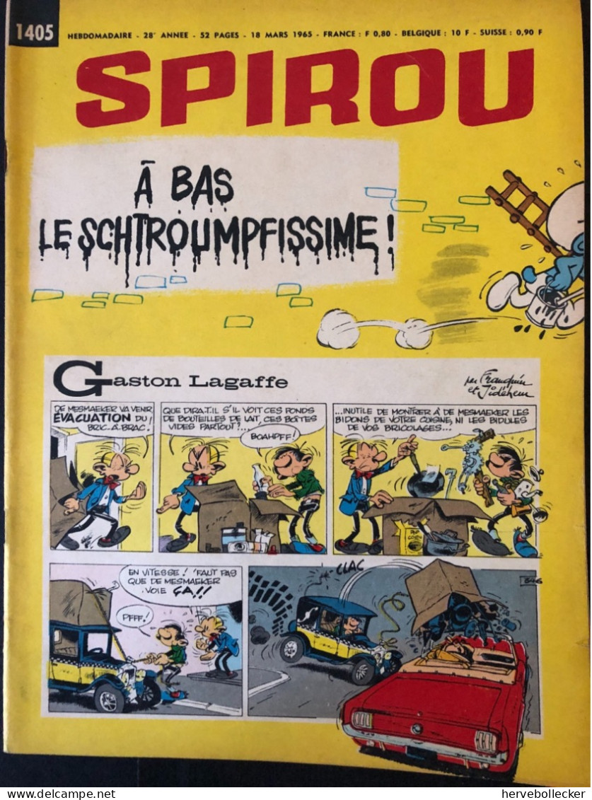Spirou Hebdomadaire N° 1405 -1965 - Spirou Magazine
