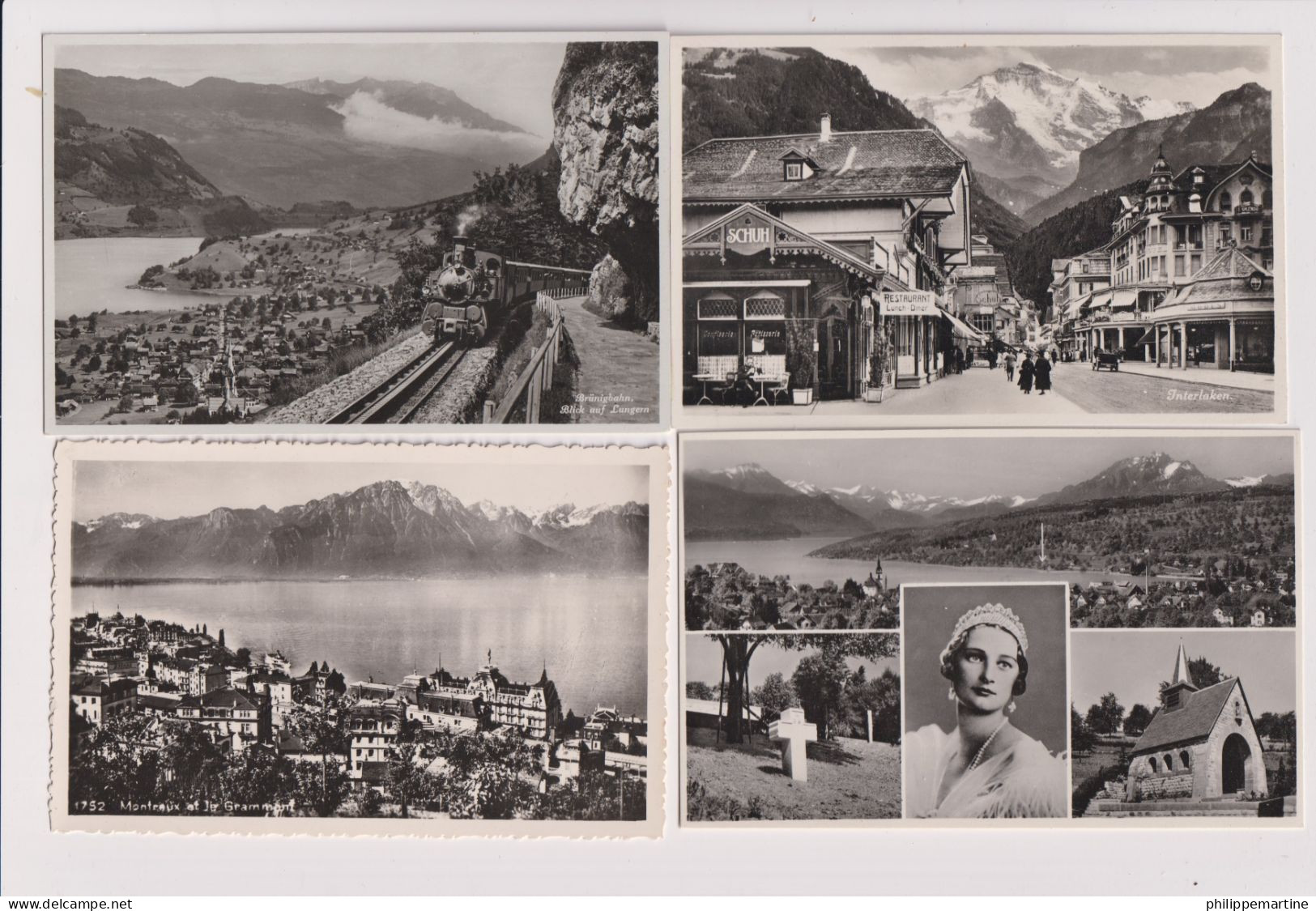 Suisse - Lot De 20 CPSM Neuves (Montreux, Interlaken, Boncourt, Gletsch, Wilderswil....) - Verzamelingen & Kavels