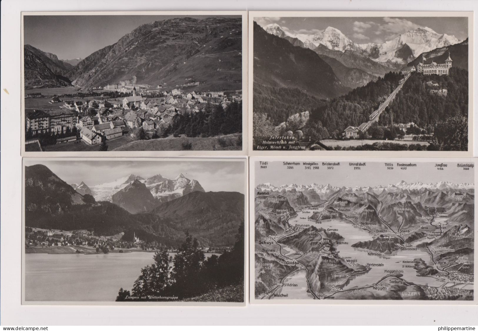 Suisse - Lot De 20 CPSM Neuves (Montreux, Interlaken, Boncourt, Gletsch, Wilderswil....) - Verzamelingen & Kavels