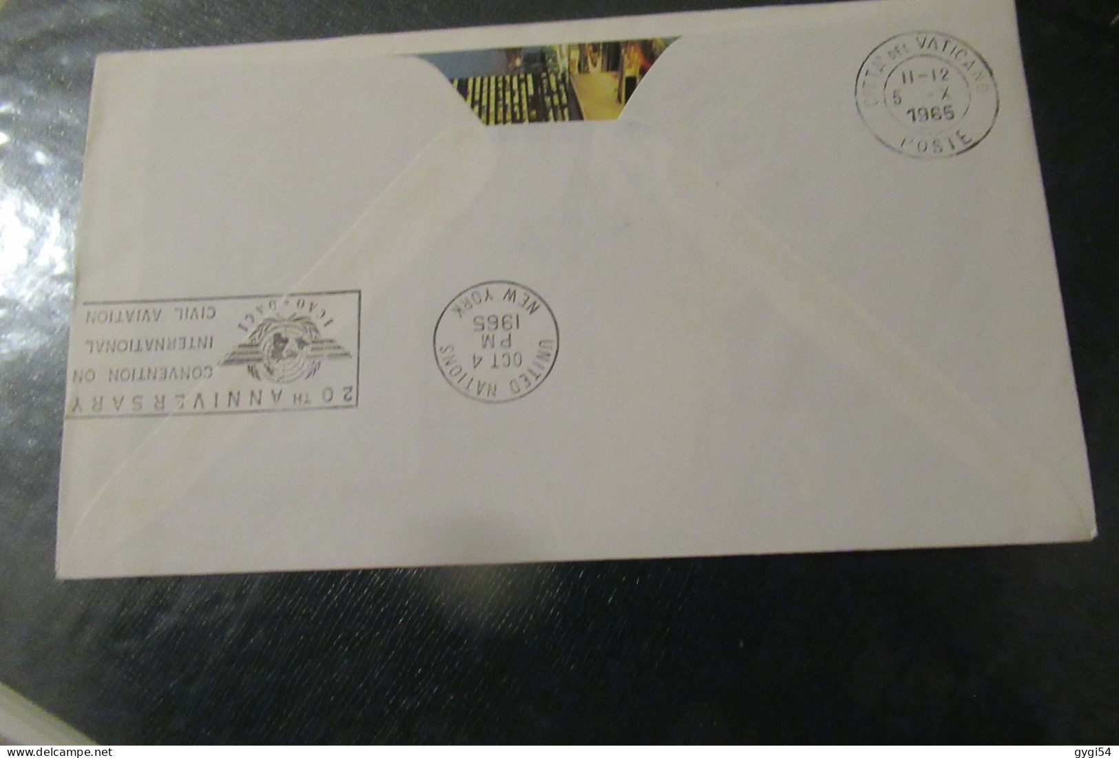 VATICAN Lettre Du 05 10 1965 Pour NEW YORK - Lettres & Documents