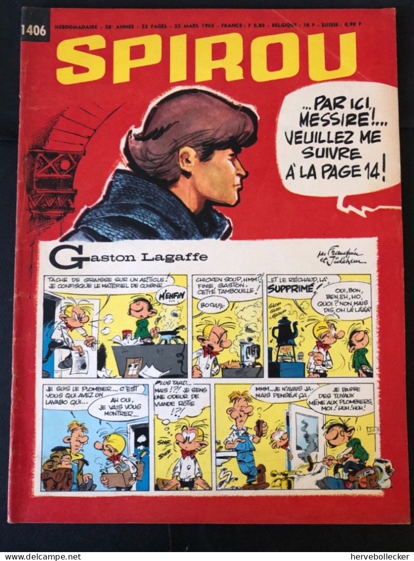 Spirou Hebdomadaire N° 1406 -1965 - Spirou Magazine