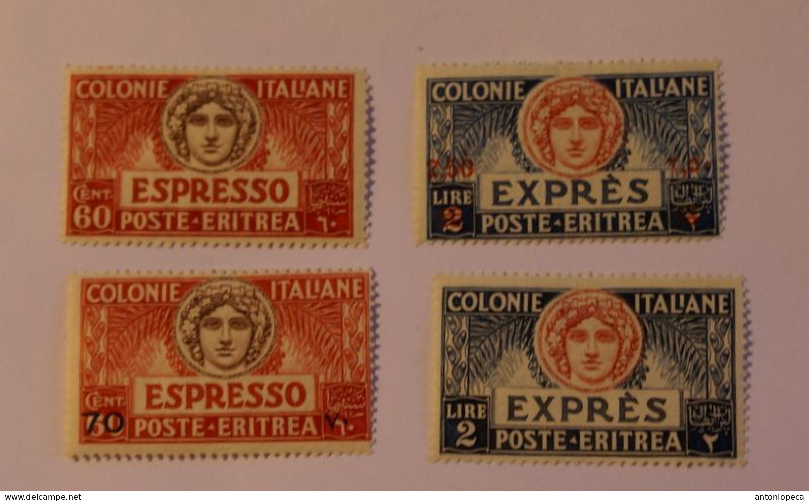 ITALIA, ITALIAN COLONIES ERITREA, 1924-26 ESPRESSI, MLH - Eritrea