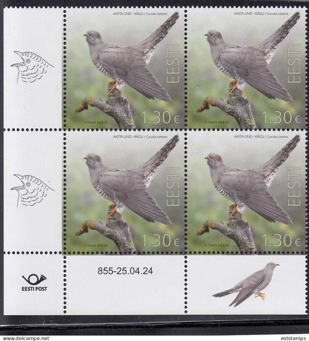ESTONIA 2024- Bird Of The Year-the Common Cuckoo (25.04.24) - Estonia