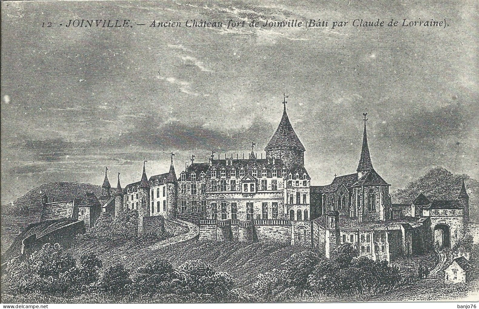 Joinville (52) - Lot 9 cartes : Monument , Vue Générale, le Vieux Château, Château du Grand Jardin