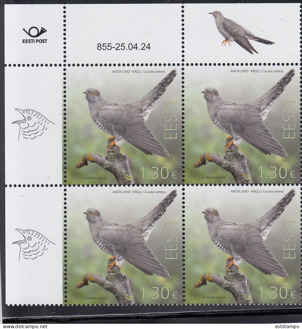 ESTONIA 2024- Bird Of The Year-the Common Cuckoo (25.04.24) - Estonia