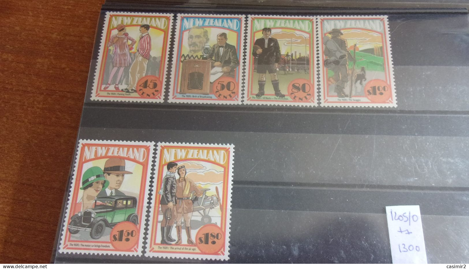 NOUVELLE ZELANDE YVERT N°1205.1210** - Unused Stamps