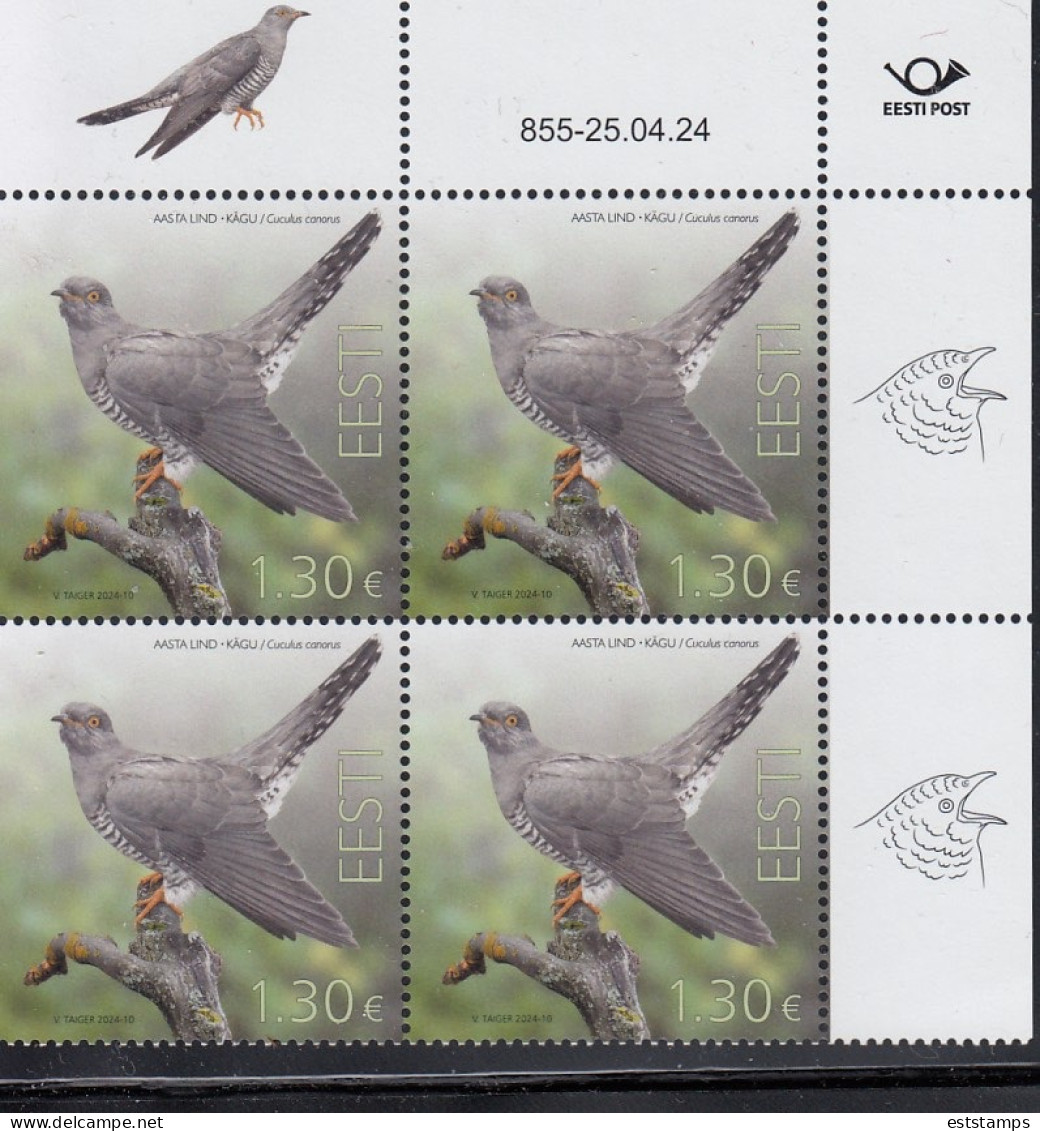 ESTONIA 2024- Bird Of The Year-the Common Cuckoo (25.04.24) - Estonia