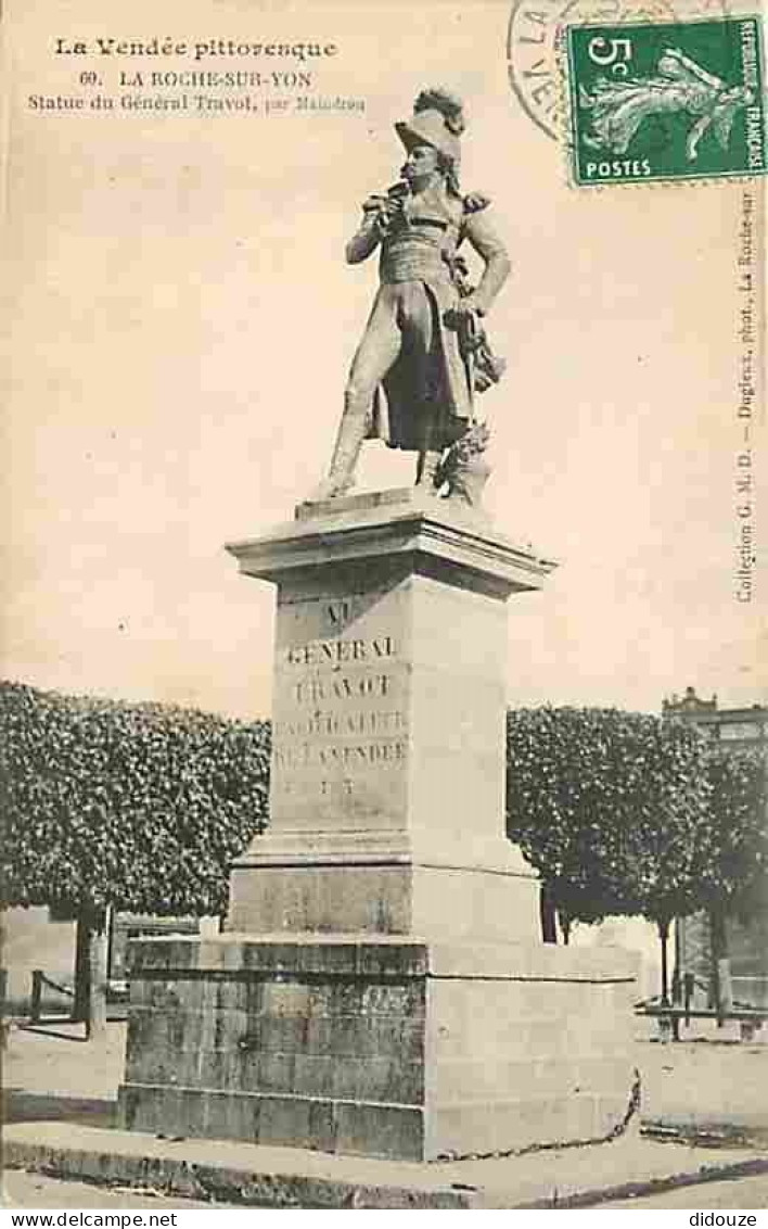 85 - La Roche Sur Yon - Statue Du Général Travot, Par Maindron - CPA - Voir Scans Recto-Verso - La Roche Sur Yon