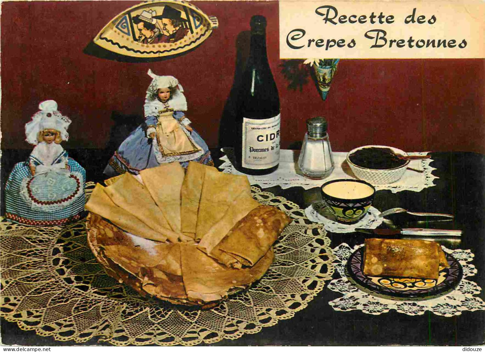Recettes De Cuisine - Crepes Bretonnes - Bretagne - Gastronomie - CPM - Carte Neuve - Voir Scans Recto-Verso - Recettes (cuisine)