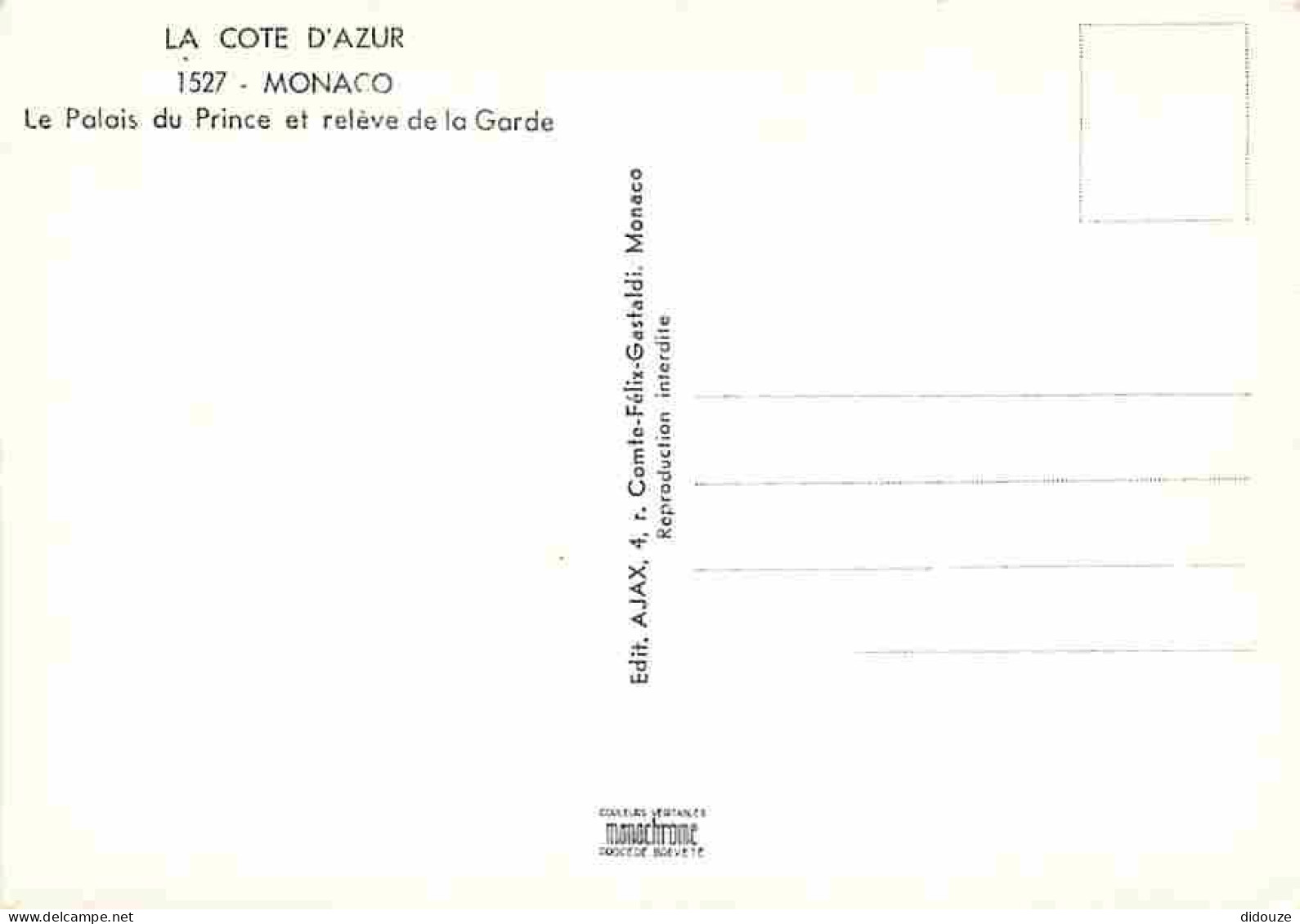 Monaco - Le Palais Princier - Relève De La Garde - Automobiles - Carte Neuve - CPM - Voir Scans Recto-Verso - Palais Princier