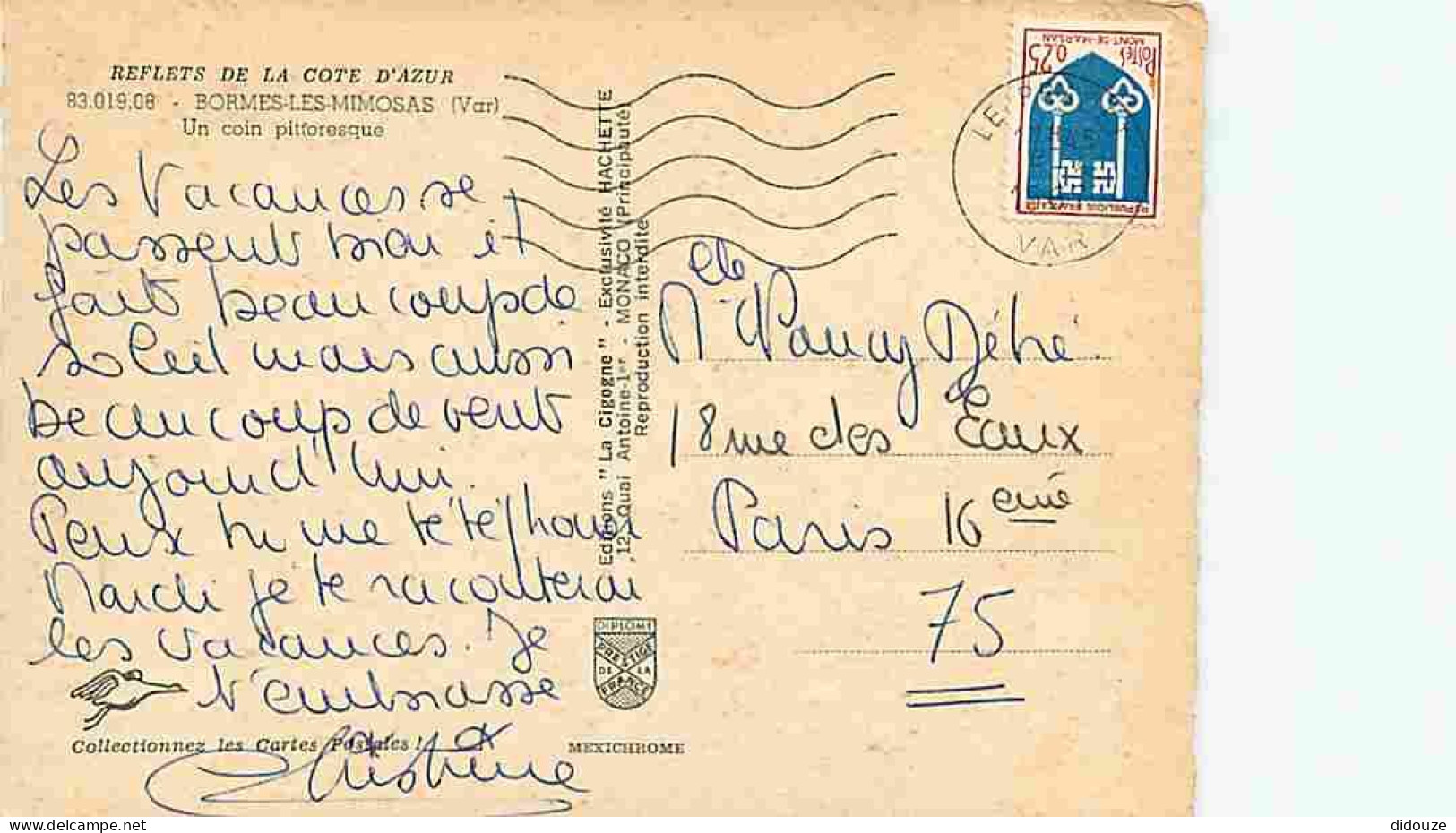 83 - Bormes Les Mimosas - Rue Fleurie - Fleurs - CPM - Voir Scans Recto-Verso - Bormes-les-Mimosas