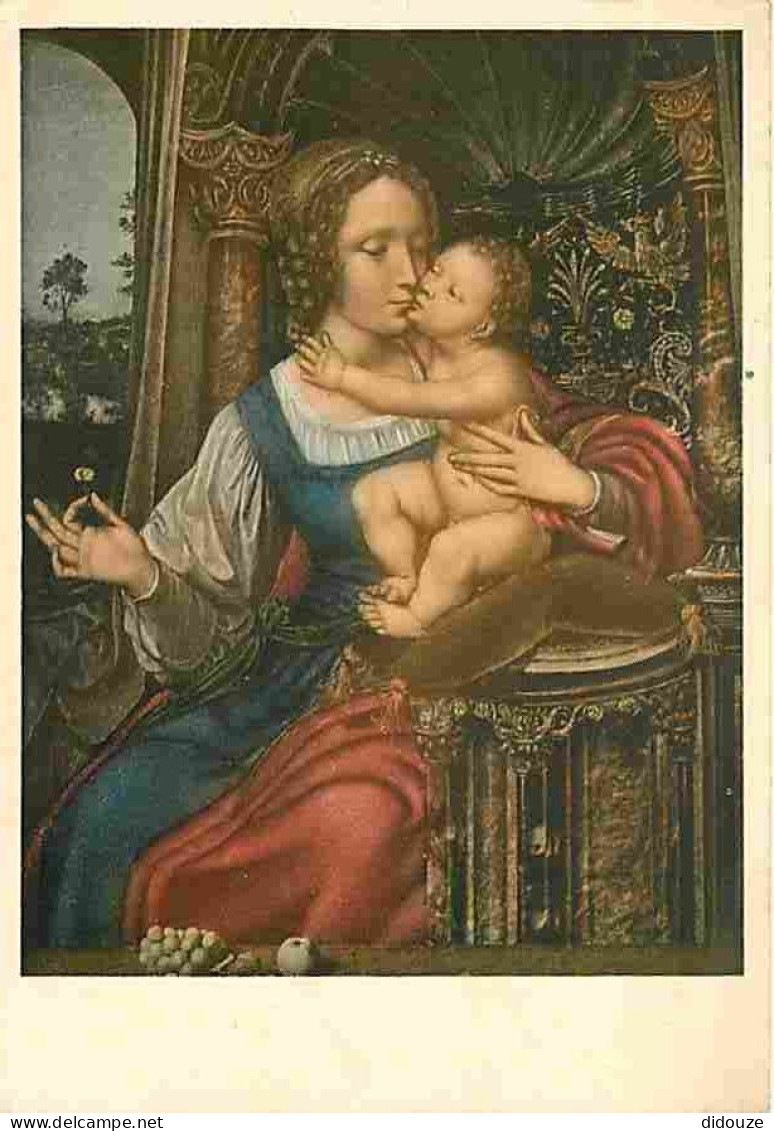 Art - Peinture Religieuse - Q Metsys - La Madonna Col Bambino - Amsterdam - Ryksmuseum - CPM - Voir Scans Recto-Verso - Pinturas, Vidrieras Y Estatuas